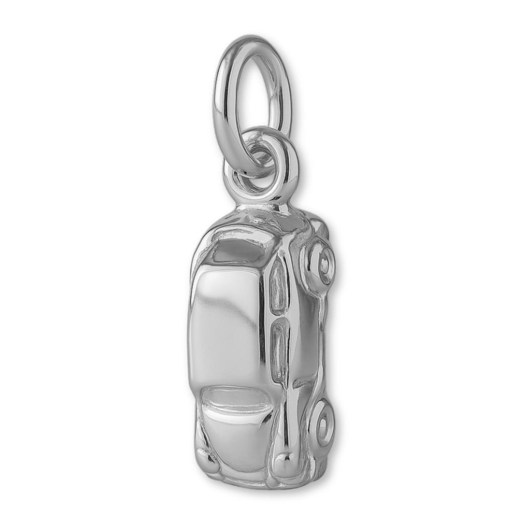 9ct White Gold - VW Beetle Car Charm