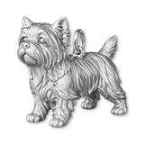 18ct White Gold - Yorkshire Terrier Dog Charm