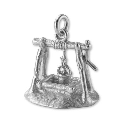 9ct White Gold - Mining Pit Charm