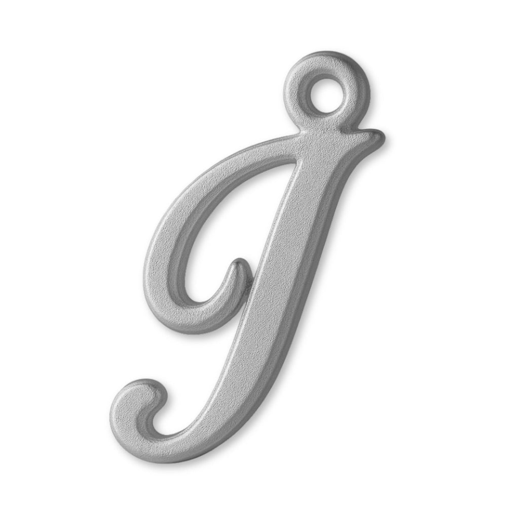 18ct White Gold - Cursive Letter Charm
