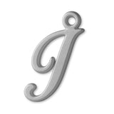 18ct White Gold - Cursive Letter Charm
