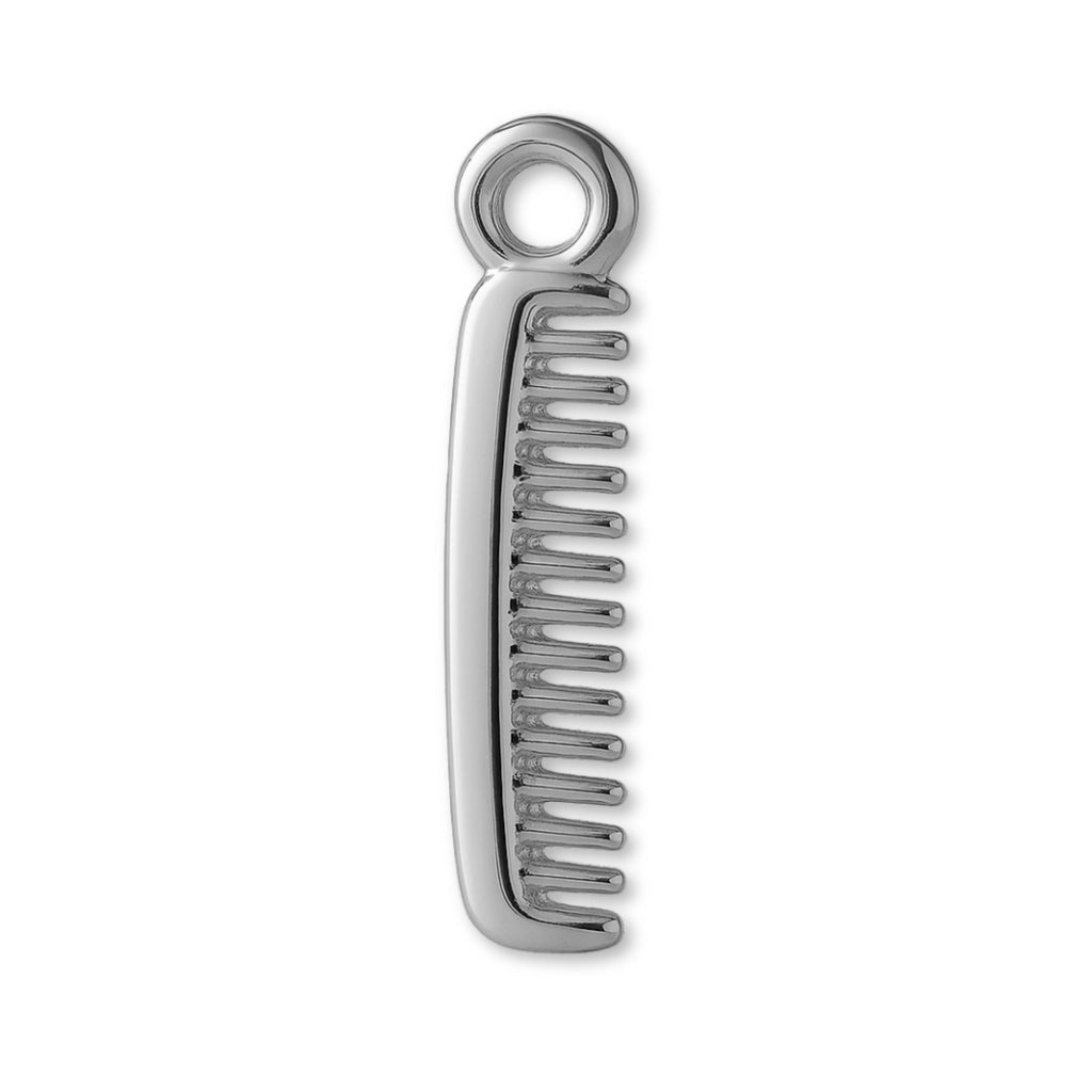 9ct White Gold - Classic Hair Comb Charm