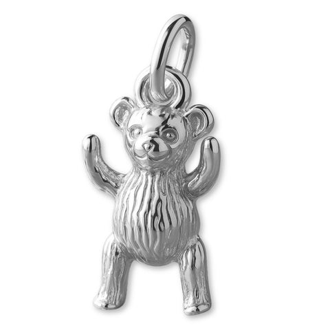 9ct White Gold - Teddy Bear Charm