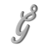 18ct White Gold - Cursive Letter Charm