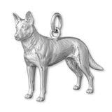 18ct White Gold - Australian Cattle Dog Charm