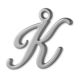 18ct White Gold - Cursive Letter Charm