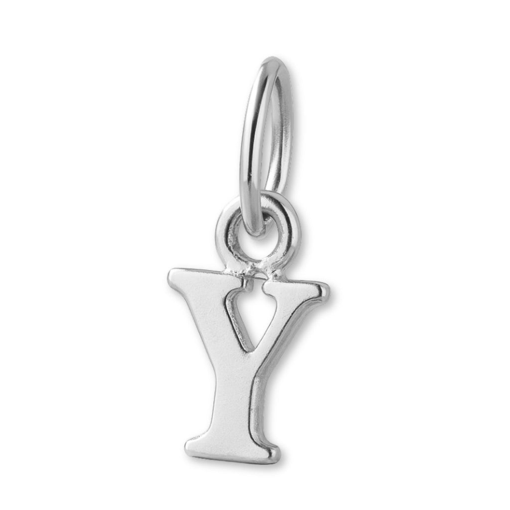 9ct White Gold - Petite Letter Charm