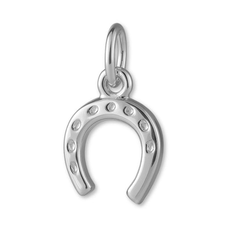 18ct White Gold - Traditional Horseshoe Charm