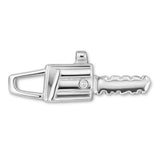 9ct White Gold - Loggers Chainsaw Charm