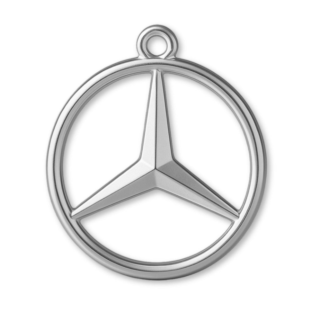 9ct White Gold - Mercedes Charm
