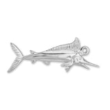 18ct White Gold - Ocean Marlin Charm