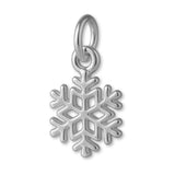 18ct White Gold - Classic Snowflake Charm