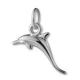 18ct White Gold - Jumping Dolphin Charm