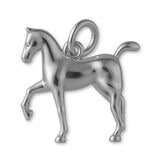 18ct White Gold - Prancing Horse Charm