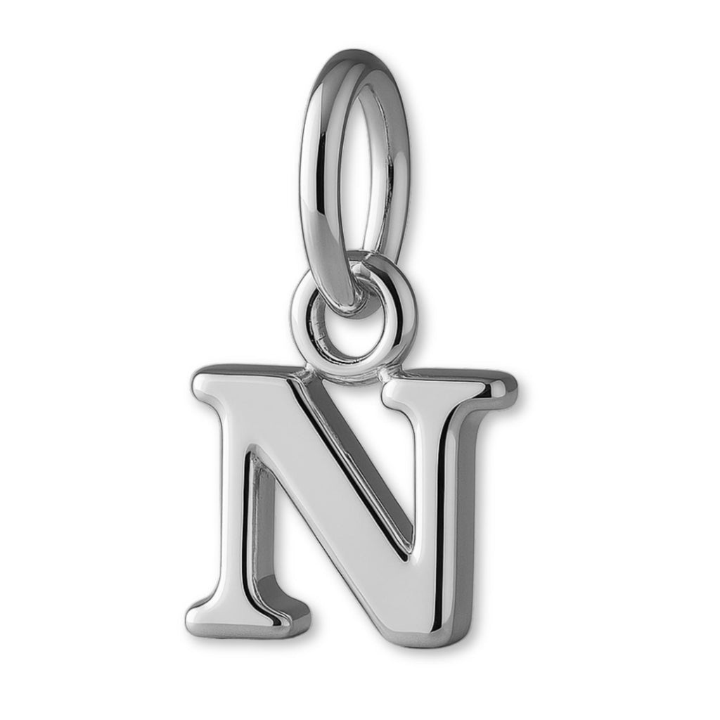 9ct White Gold - Petite Letter Charm