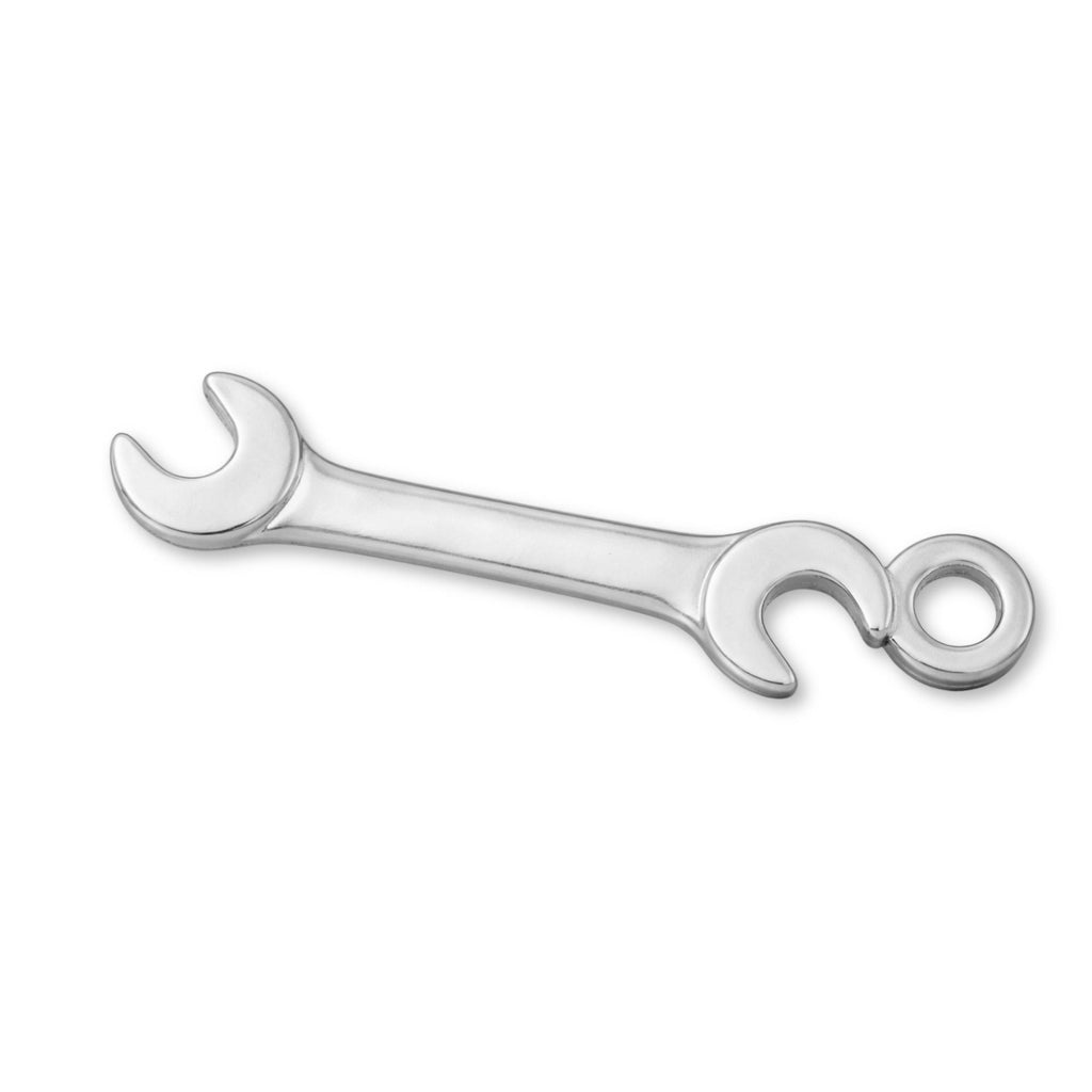 9ct White Gold - Open End Wrench Charm