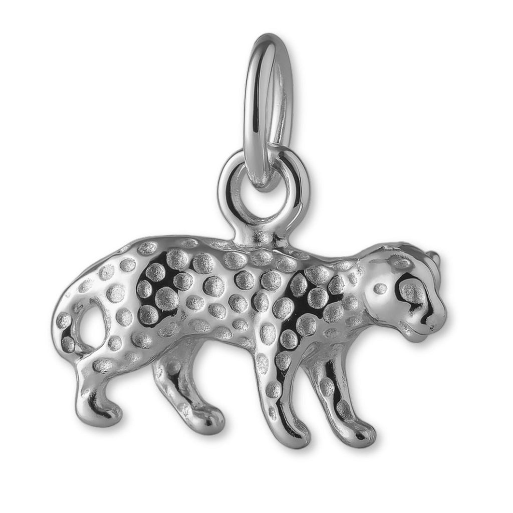 18ct White Gold - Asiatic Cheetah Charm