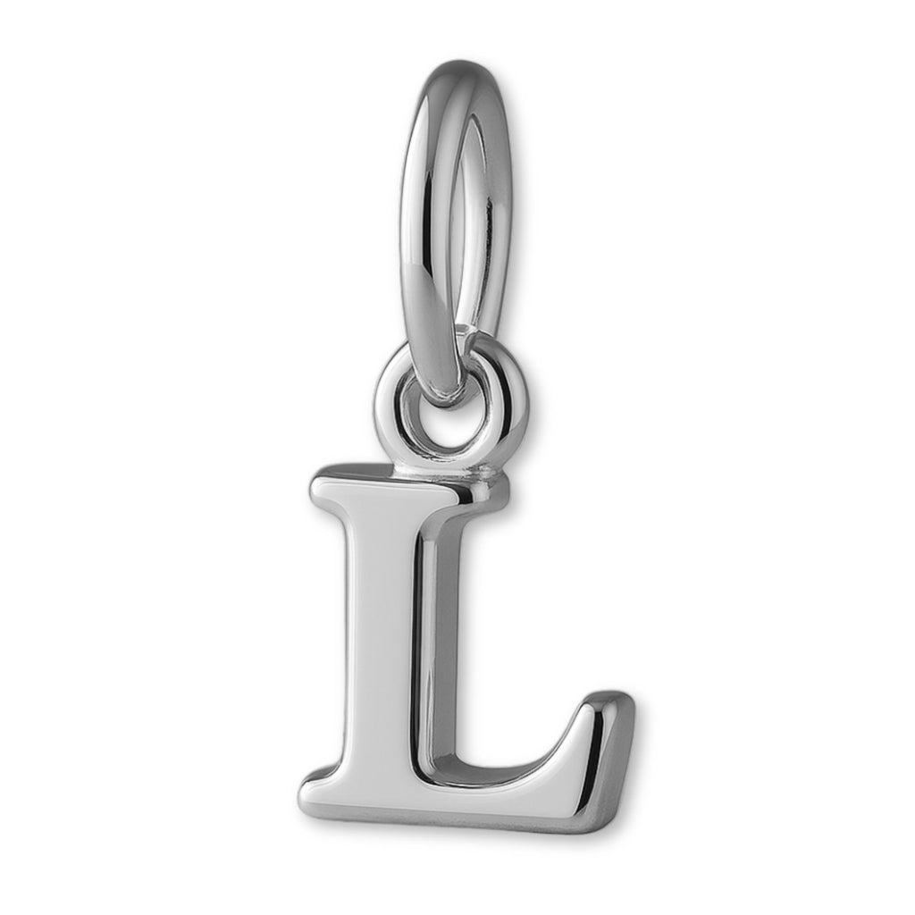 9ct White Gold - Petite Letter Charm