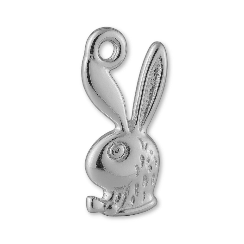 18ct White Gold - Classic Playboy Bunny Charm