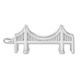 18ct White Gold - Goldengate Bridge Charm