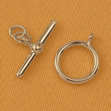 925 Sterling Silver - Round Toggle Clasp