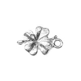 925 Sterling Silver - Clover Connector Charm