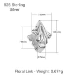 925 Sterling Silver - Bouquet Connector Berlock