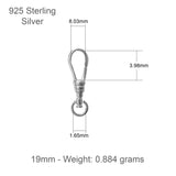 925 Sterling Silver - Albert Swivel Spänne