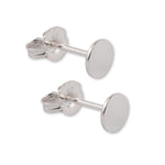 925 Sterling Silver - Disc Stud Earrings