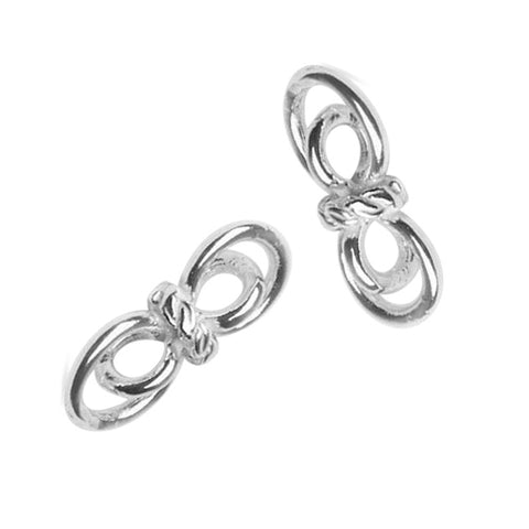 925 Sterling Silver - 4 Loop Connector Charm