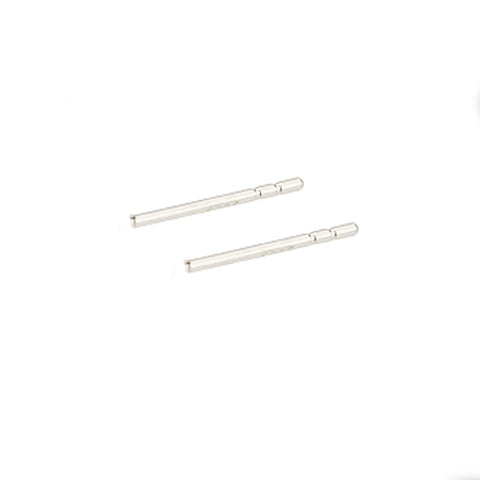 18ct White Gold - Double Notch Earring Posts