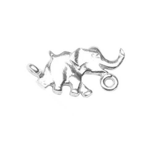 925 Sterling Silver - Elephant Connector Charm