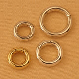 925 Sterling Silver - Spring Loaded Circle Clasp