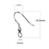 925 Sterling Silver - French Coil Ear Hooks