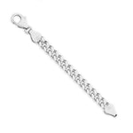 9ct White Gold - Miami Cuban Link - Chain Extender