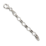 9ct White Gold - Oval Belcher - Chain Extender