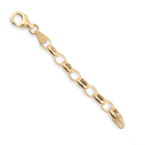 9ct Yellow Gold - Oval Belcher - Chain Extender