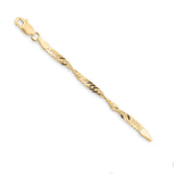 9ct Yellow Gold - Singapore Twist - Chain Extender