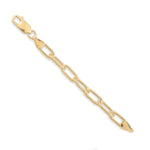 9ct Yellow Gold - Industrial Paperclip - Chain Extender