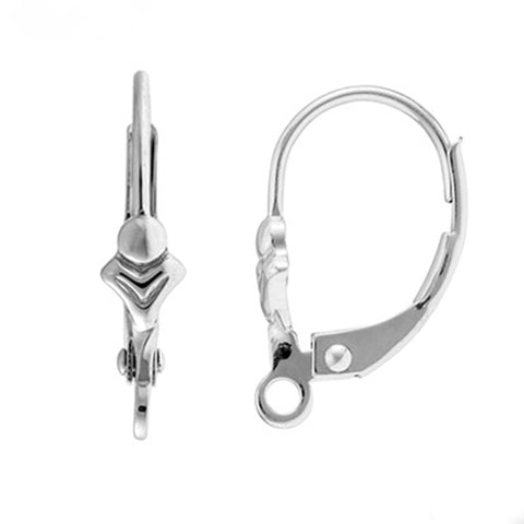 9ct White Gold - Victorian Continental Clips