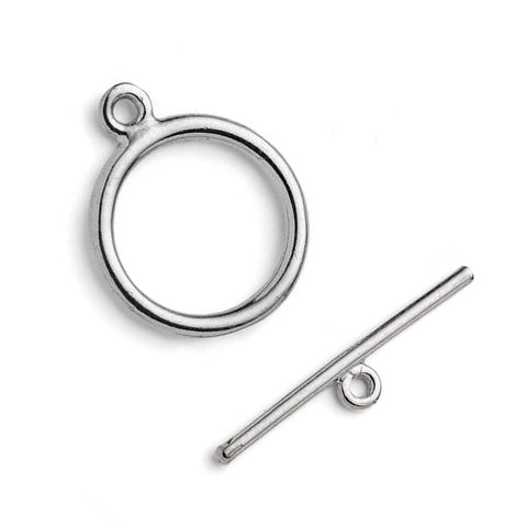 925 Sterling Silver - Flat Toggle Clasp