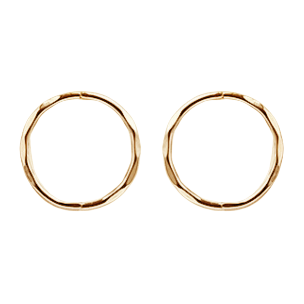 Solid 9ct Gold Faceted Earring Sleepers | Clicker Hoop – Ore Metals