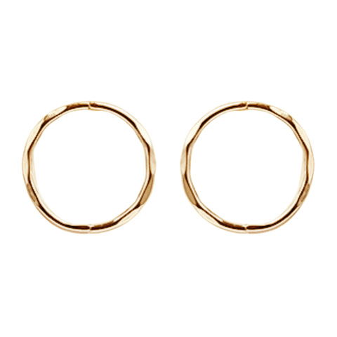 9ct Yellow Gold - Faceted Sleepers