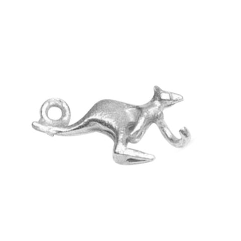 925 Sterling Silver - Kangaroo Connector Charm