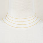 18ct Yellow Gold - Cable - Necklace Chain