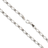 925 Sterling Silver - Oval Belcher - Necklace Chain