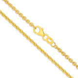 9ct Yellow Gold - Cable - Bracelet Chain