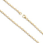 9ct Yellow Gold - Belcher Box - Bracelet Chain