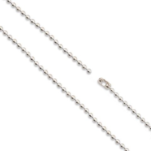 925 Sterling Silver - Bead - Necklace Chain