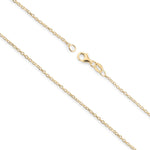 9ct Yellow Gold - Diamond Cut Cable - Chain Extender